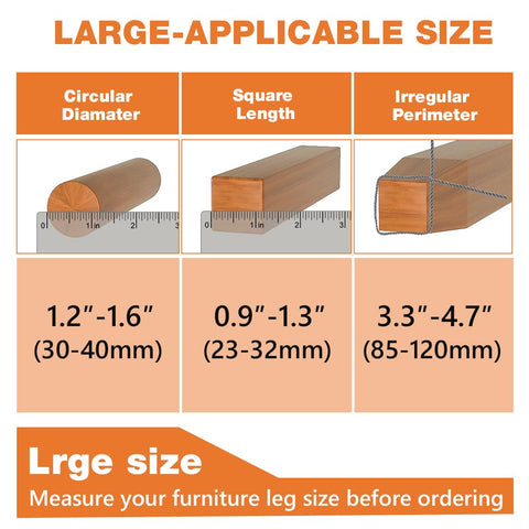 BAIPOK transparent felt-bottom protectors blend with furniture