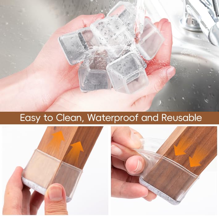 BAIPOK floor protectors suit hardwood, tile, marble, concrete, and carpet.