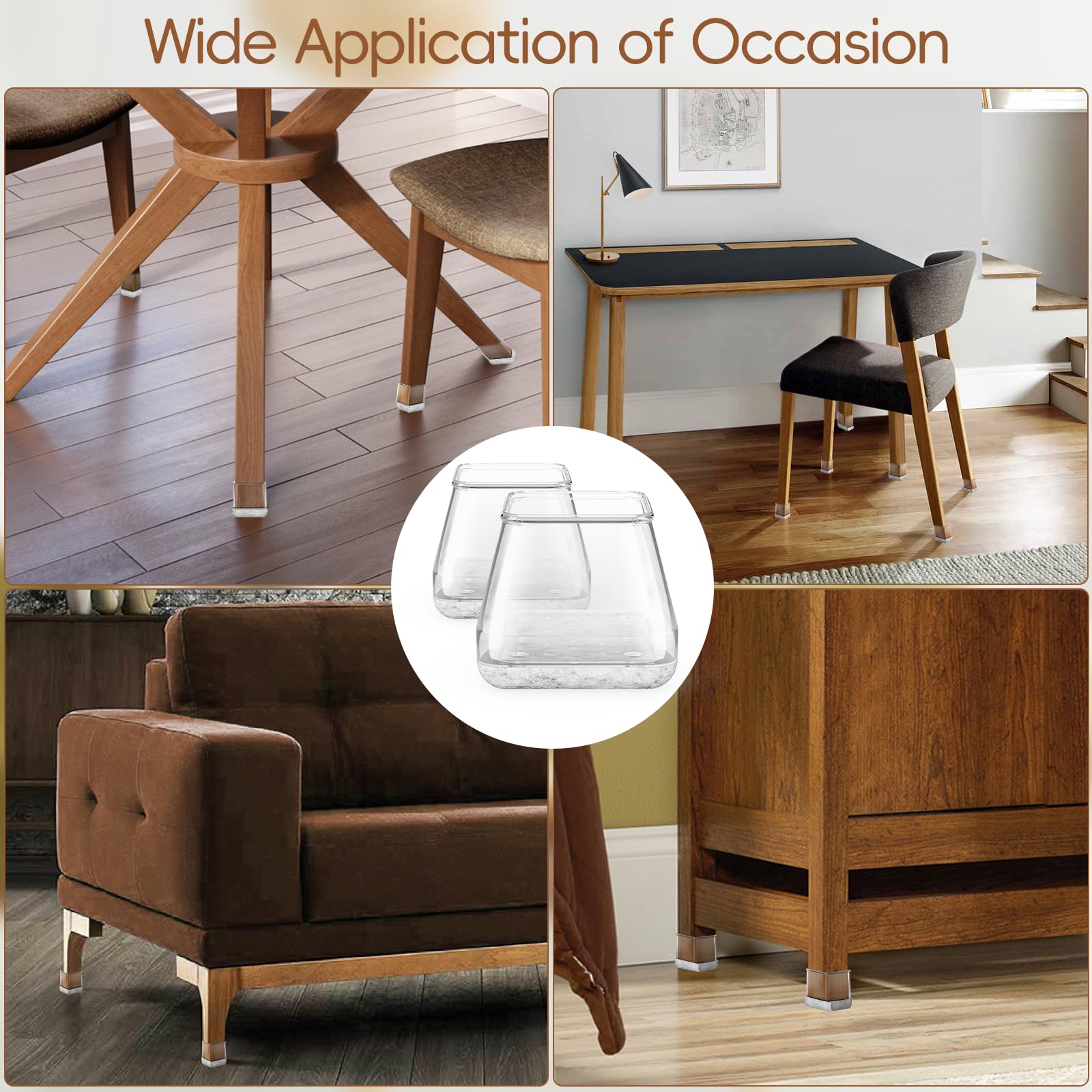 BAIPOK protectors keep furniture quiet and floor-friendly during daily use.