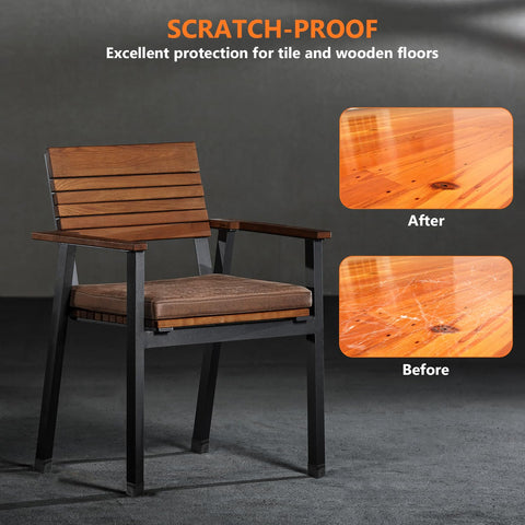 BAIPOK silicone chair leg caps with universal fit for square legs