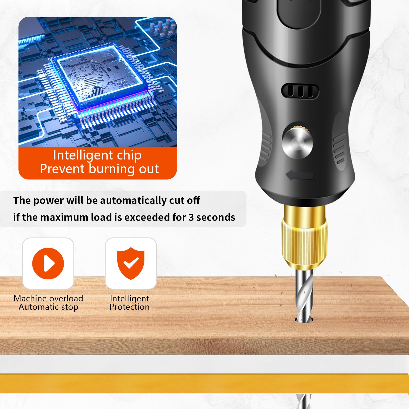 BAIQI compact design in hand for detailed engraving and small projects
