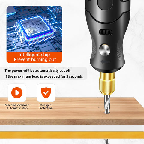 BAIQI compact design in hand for detailed engraving and small projects