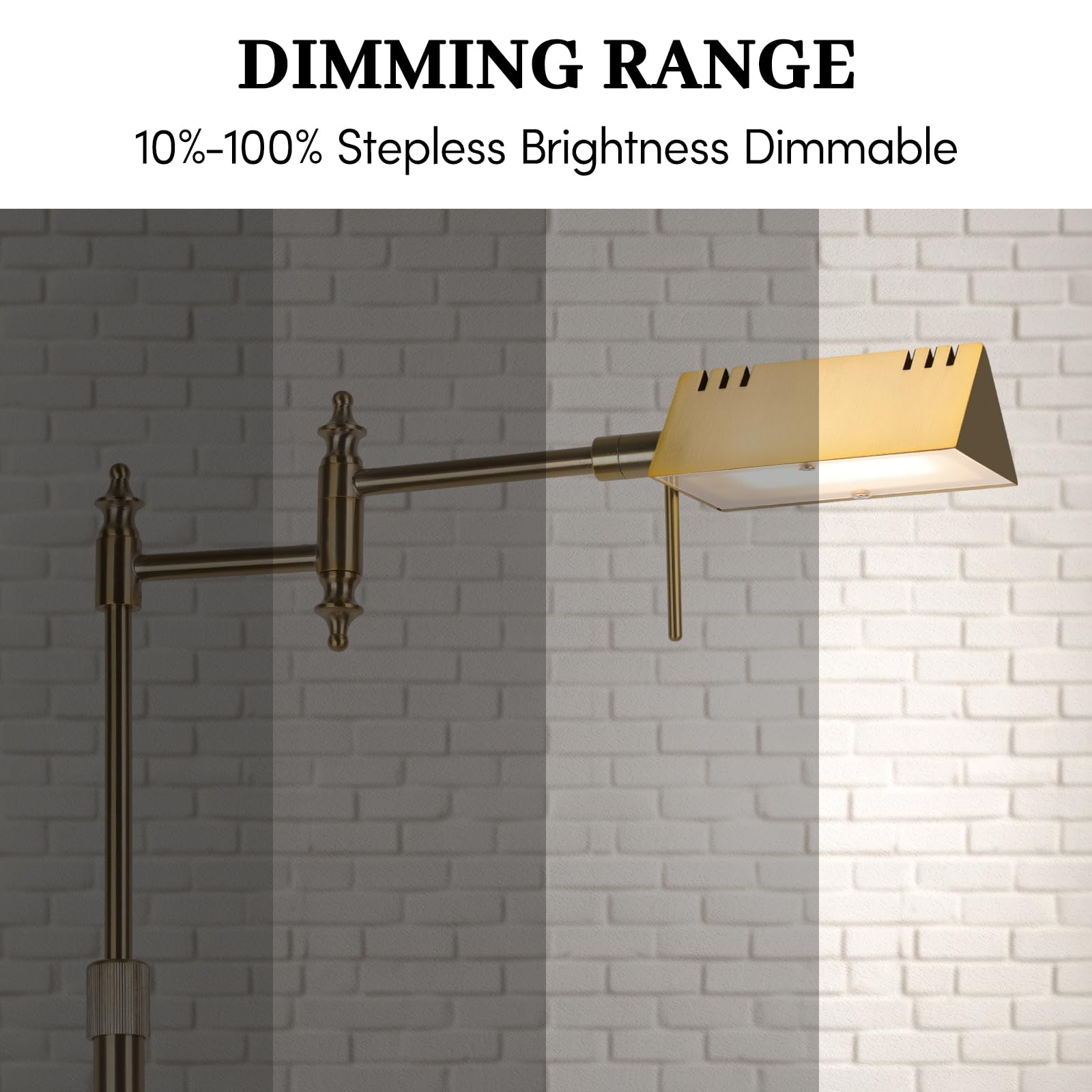 Bairth 360-degree swing arm directs light precisely for crafts or study.