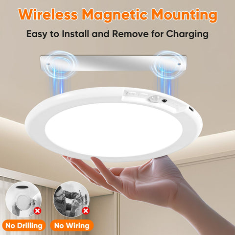 Bairth battery-operated closet light installs without wiring for flexible placement