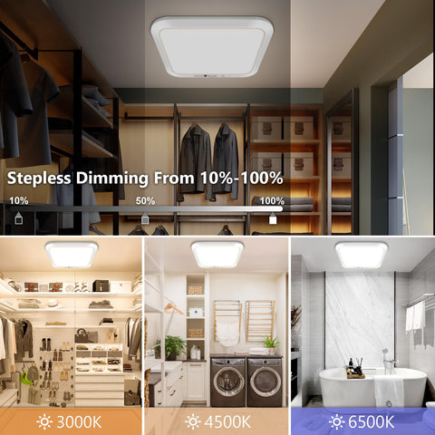 Bairth dimmable LED shower light adjusts color temperature for bath tasks.