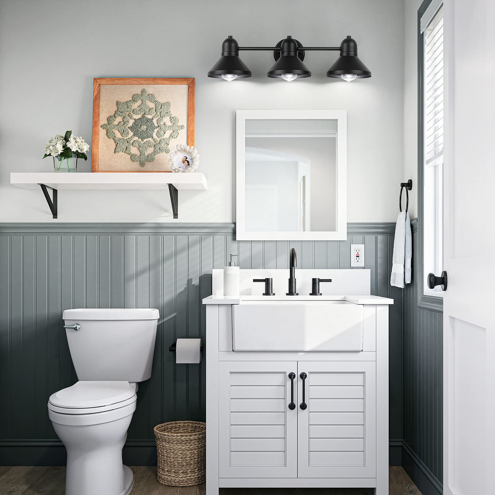 Bairth easy-installation wall light simplifies setup in minutes.