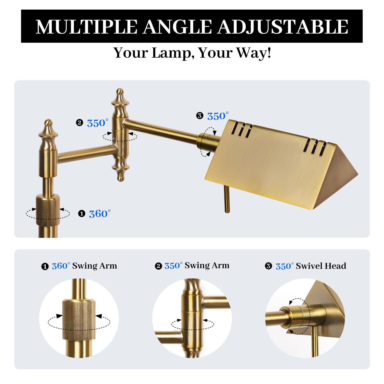 Bairth gold antique brass finish adds timeless elegance to any room.