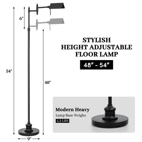 Bairth black finish pharmacy lamp adds modern style