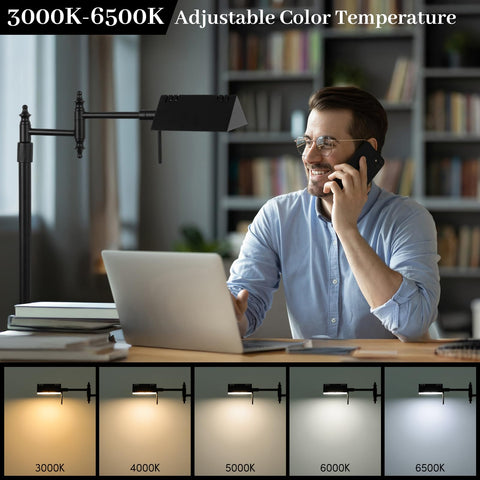Bairth height adjustable floor lamp fitting different spaces