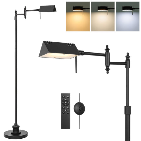 Bairth pharmacy floor lamp with remote for focused reading