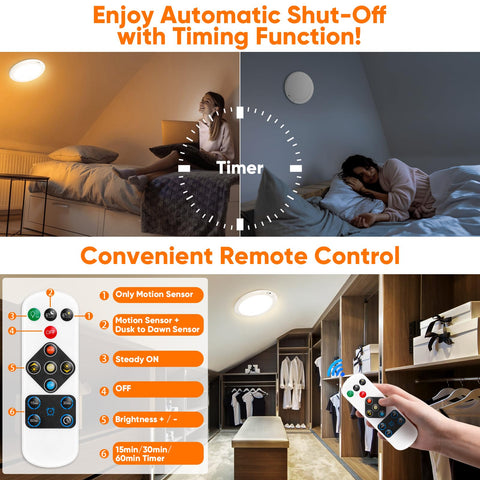 Bairth remote control and built-in button for adjustments