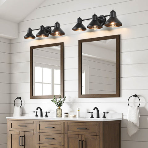 Bairth vanity light over mirror for improved grooming and stylish spaces.
