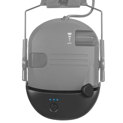 BAISHARK Walker earmuff adapter setup demonstrates wireless conversion for clutter-free listening