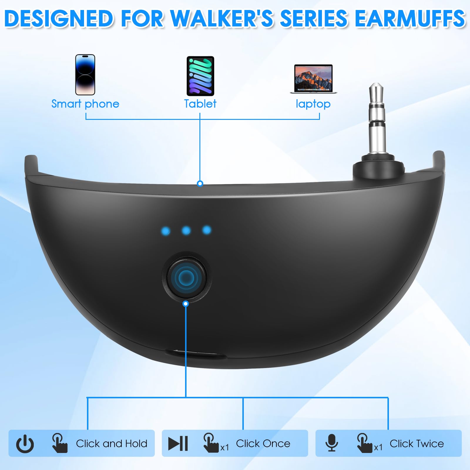 BAISHARK Walker earmuff plug-and-play pairings simplify adding Bluetooth instantly