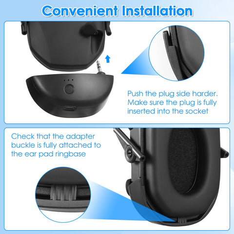 BAISHARK Walker earmuff portable adapter fits easily in travel kit