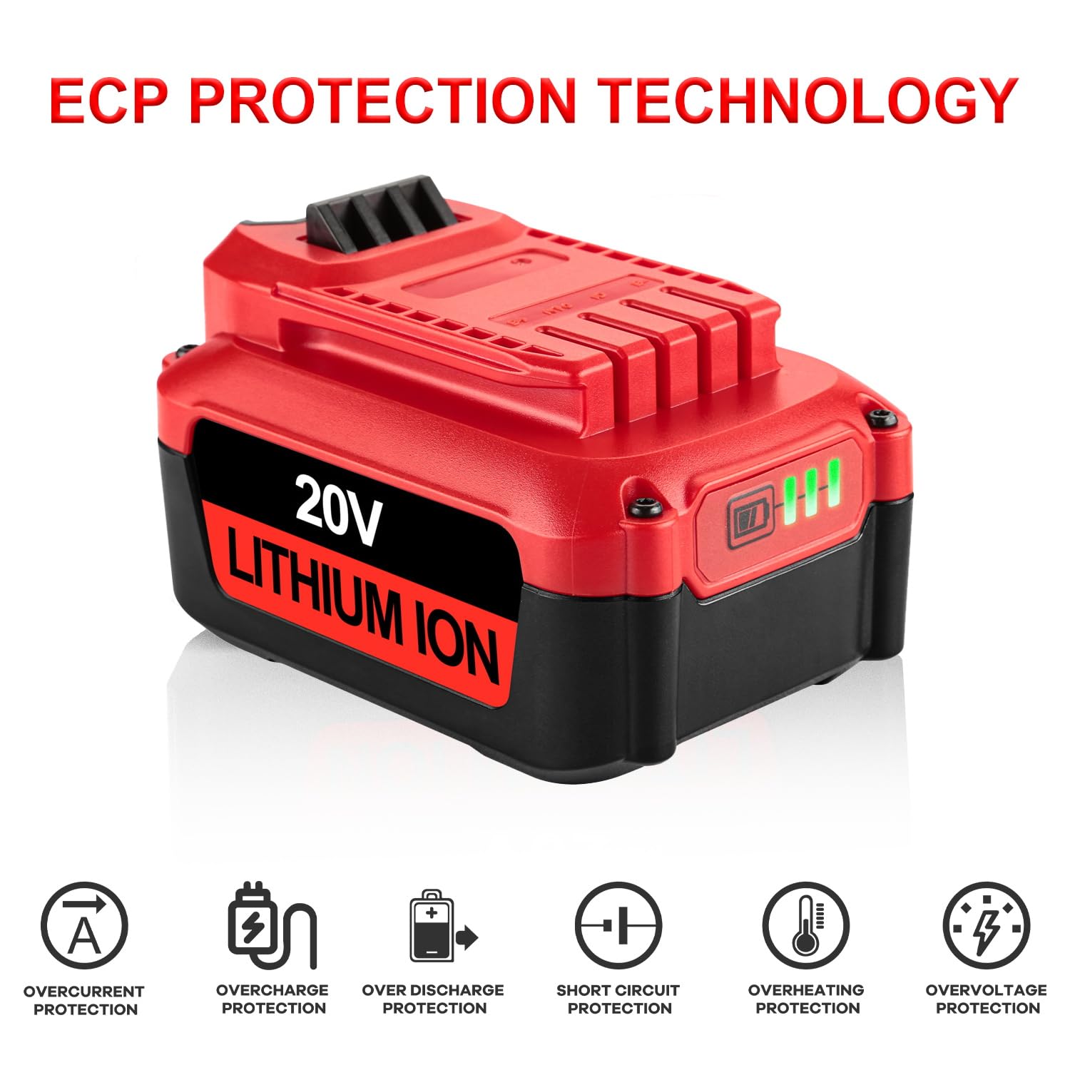 Bakipante dustproof and shockproof battery case protects internals.