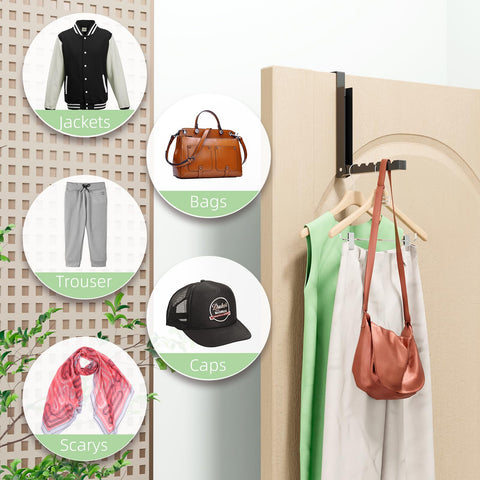 BAKON metal door rack fits doors up to 1.7 inches thick