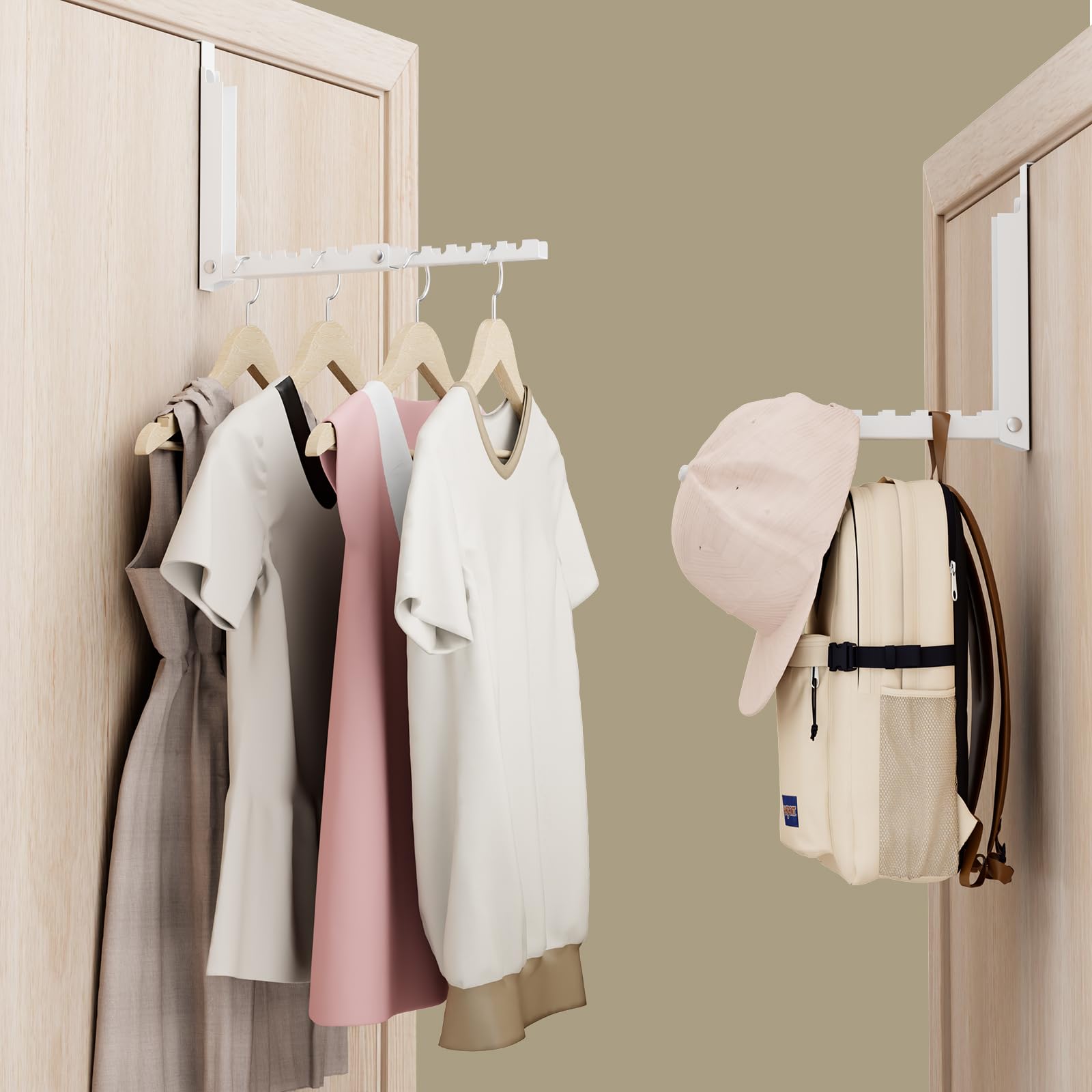 BAKON Over The Door Hooks 2-pack white for value and consistency