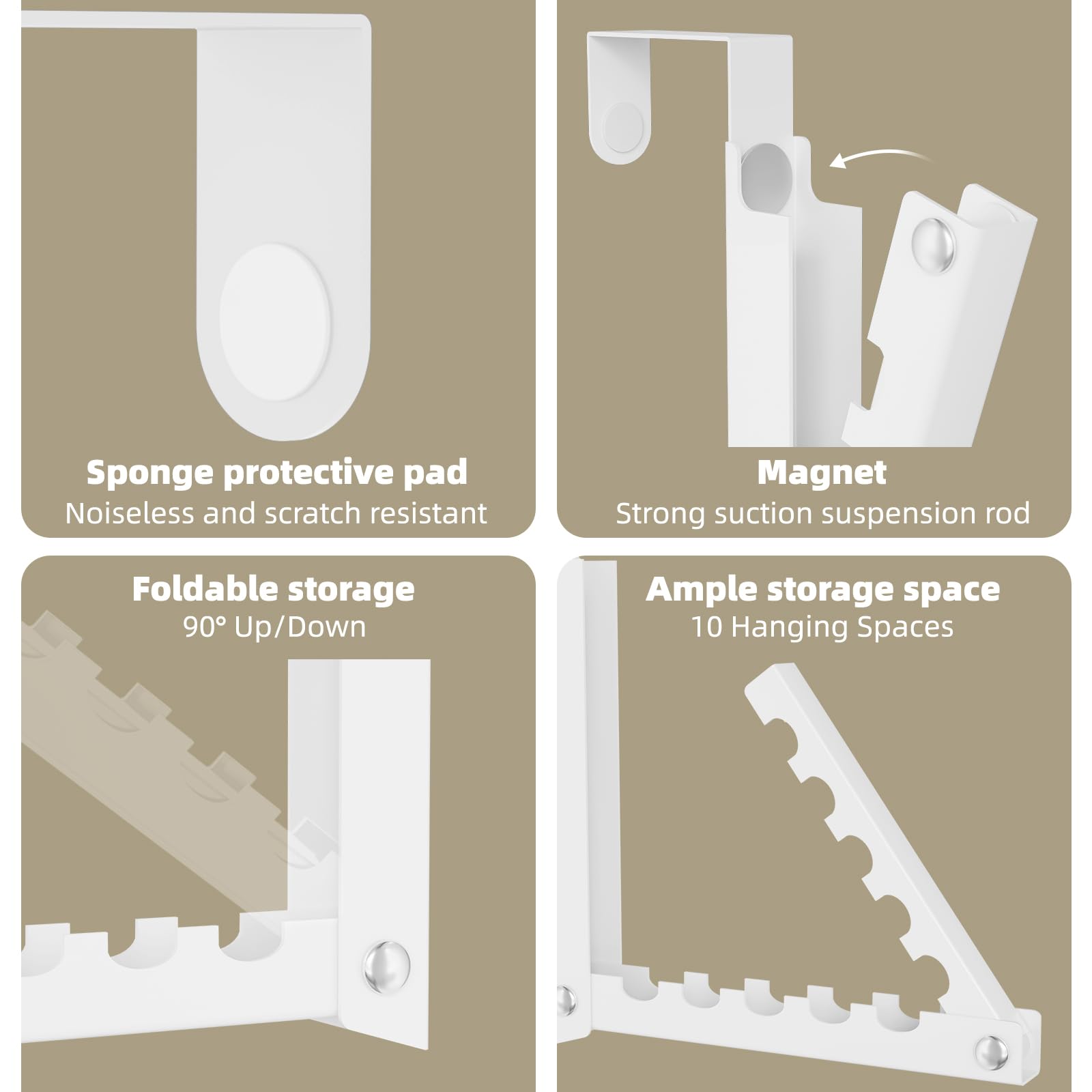 BAKON Over The Door Hooks door-fit works on most interior doors