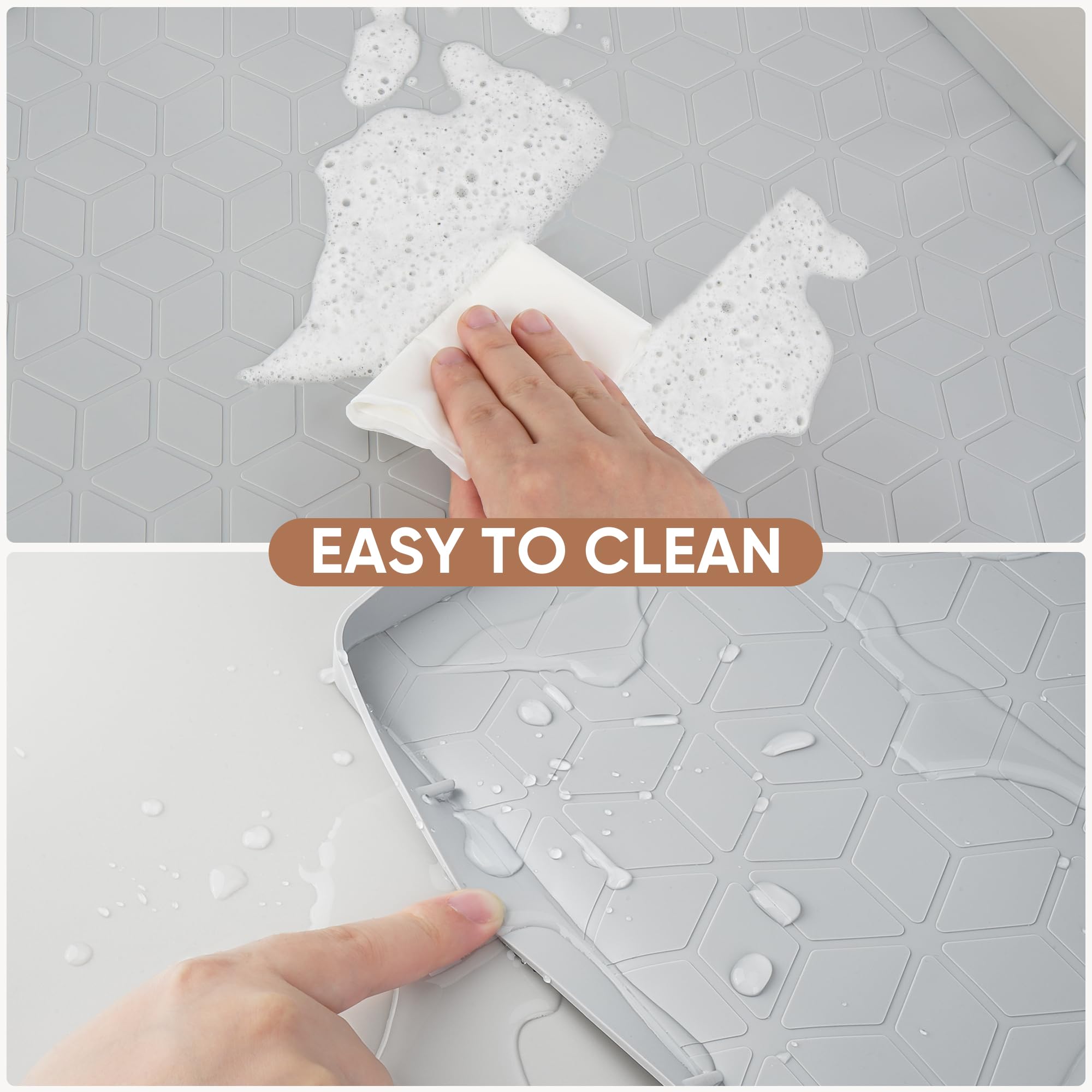 BALEINE BPA-free, odorless silicone mat keeps the kitchen safe