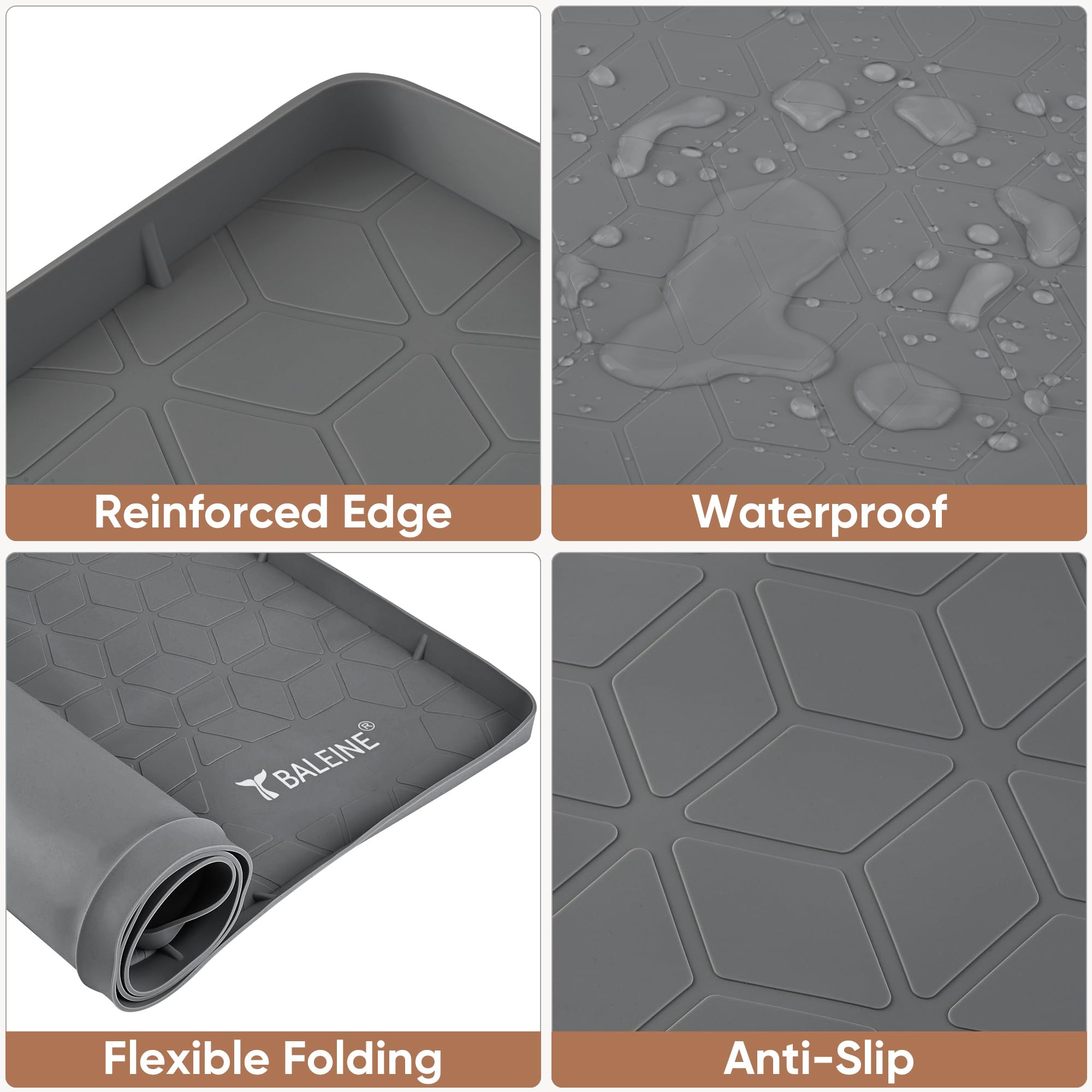 BPA-free odorless BALEINE mat supports safe kitchen use.