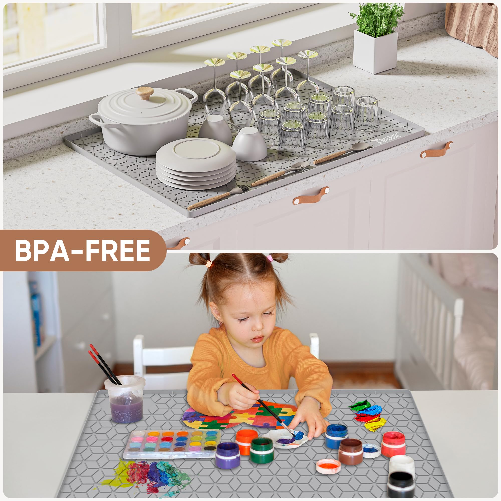 BALEINE mat easy to wipe clean after spills