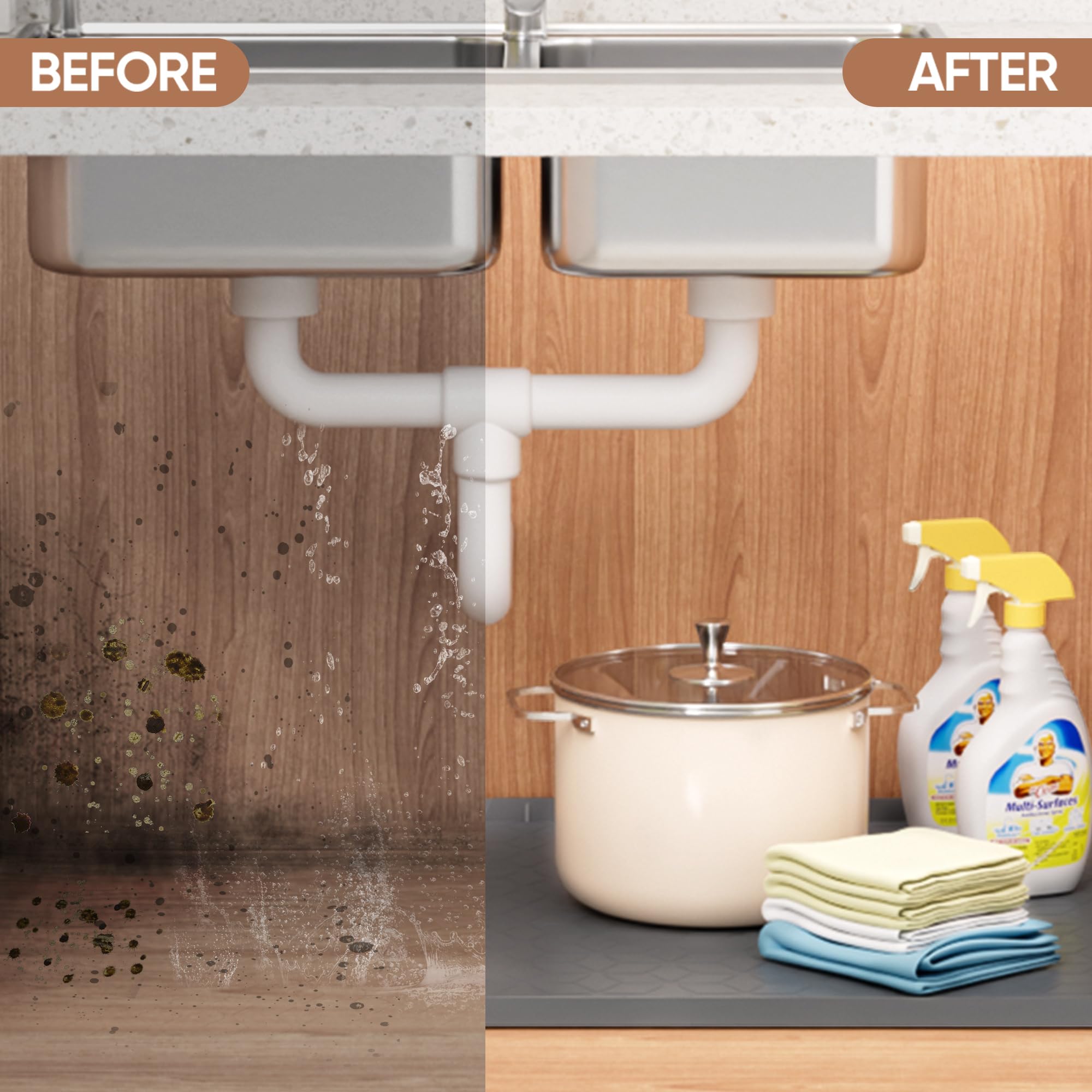 Heat resistant silicone endures temperature changes in kitchens.