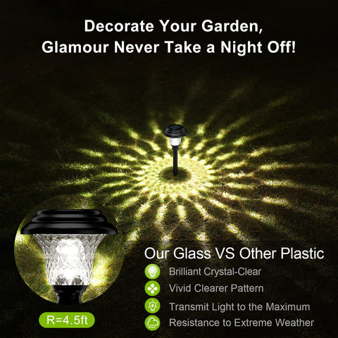 Balhvit IP65 waterproof solar ground lights withstand rain and snow for year-round appeal.