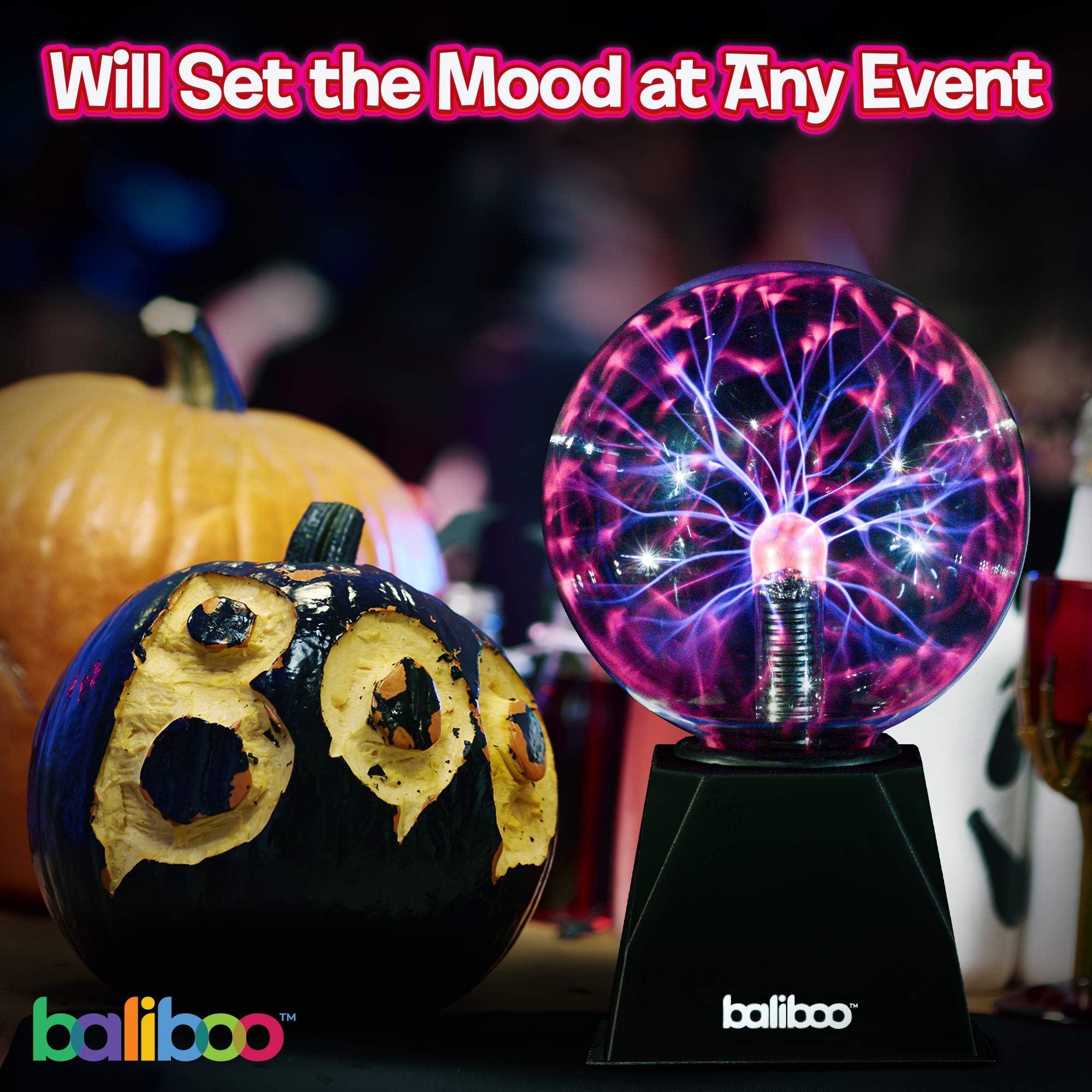 BALIBOO plasma ball used in a classroom demonstration for STEM learning.