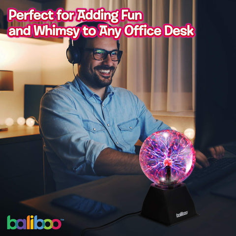 BALIBOO gift-ready plasma ball, a safe, durable desk gadget for all ages.