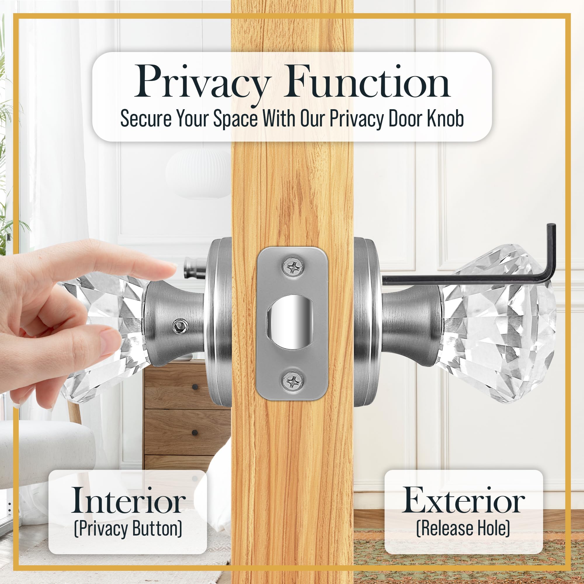 Balin Designs adjustable latch suits left or right handed doors.