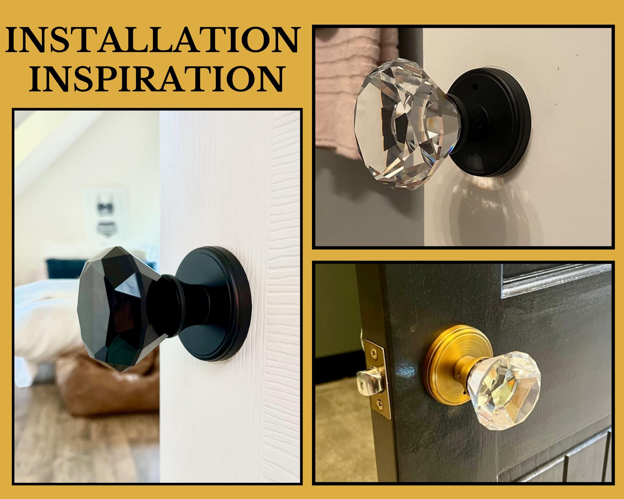 Balin Designs backset compatibility for standard doors 2-3/8 and 2-3/4 inches.