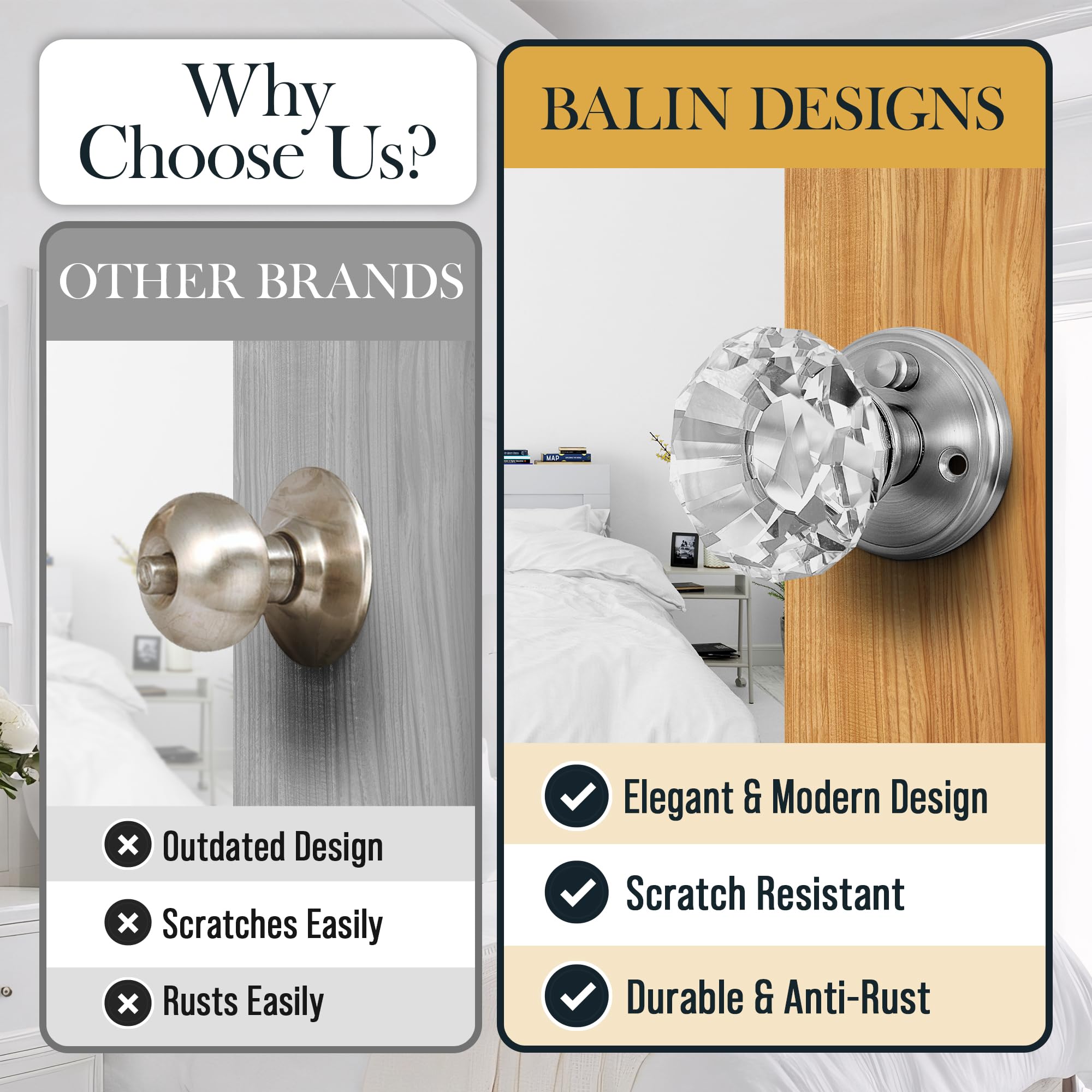 Balin Designs crystal detailing complements vintage glass and antique-inspired decor.