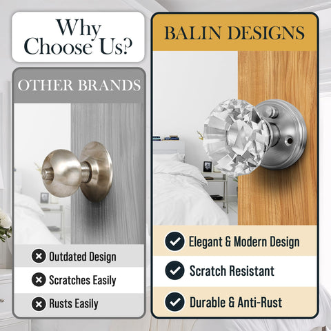 Balin Designs crystal detailing complements vintage glass and antique-inspired decor.