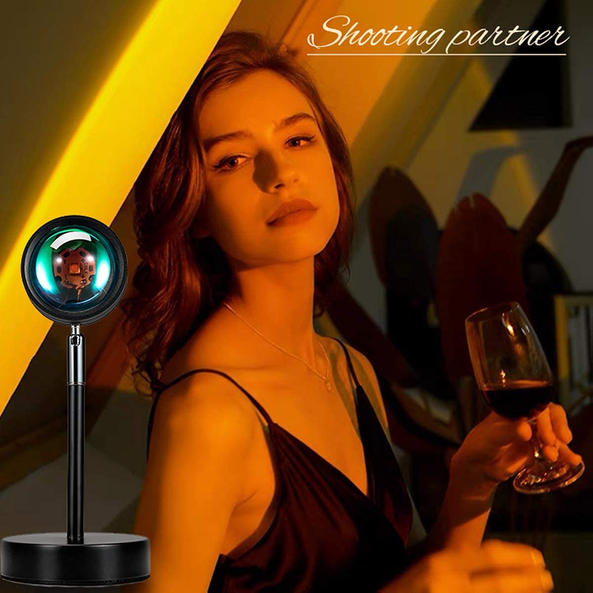 Balkwan Sunset Lamp sunset-red-light adds warm, cozy ambiance
