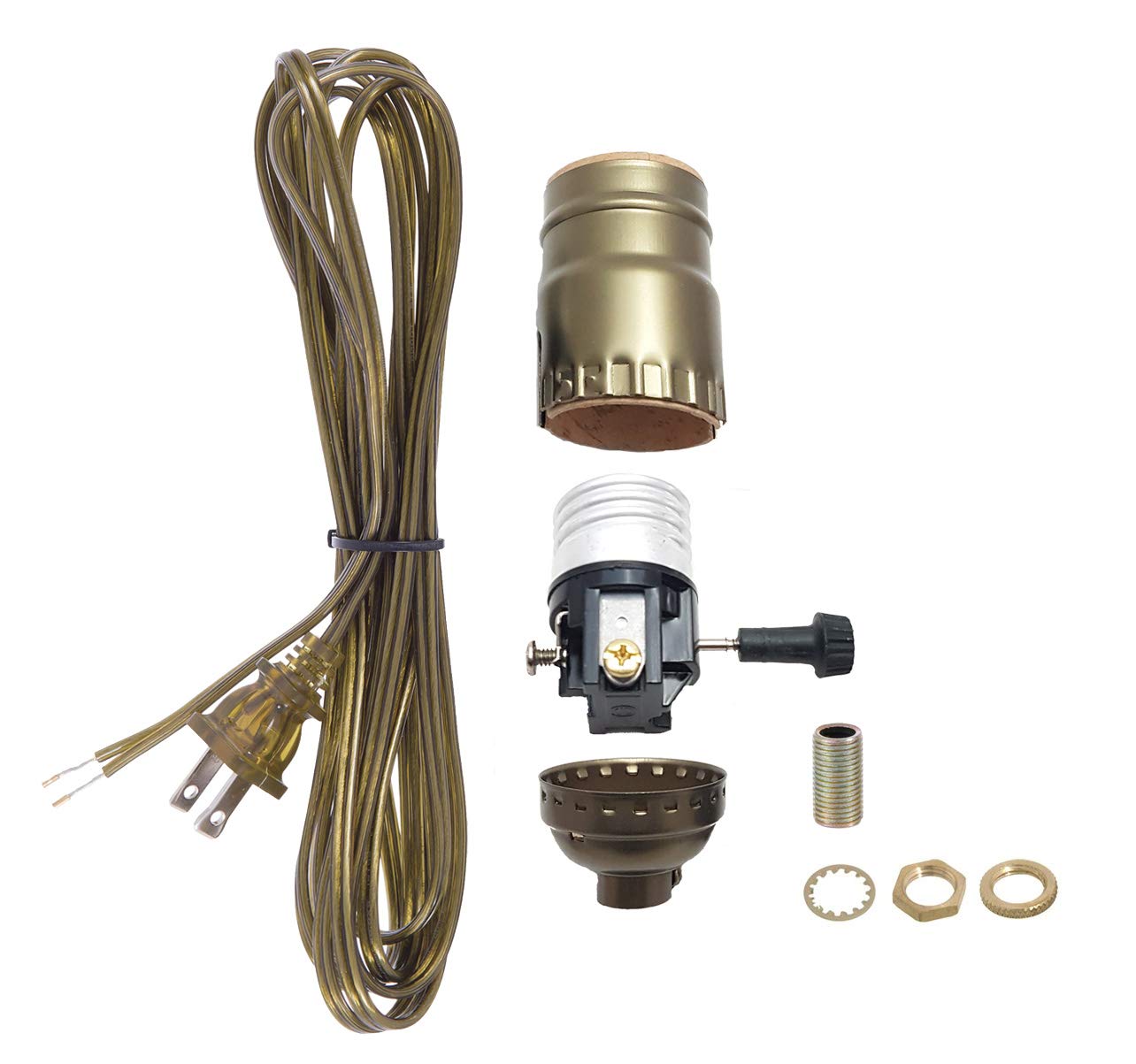B&P Lamp matching cord set ideal for retro lamp rewiring projects