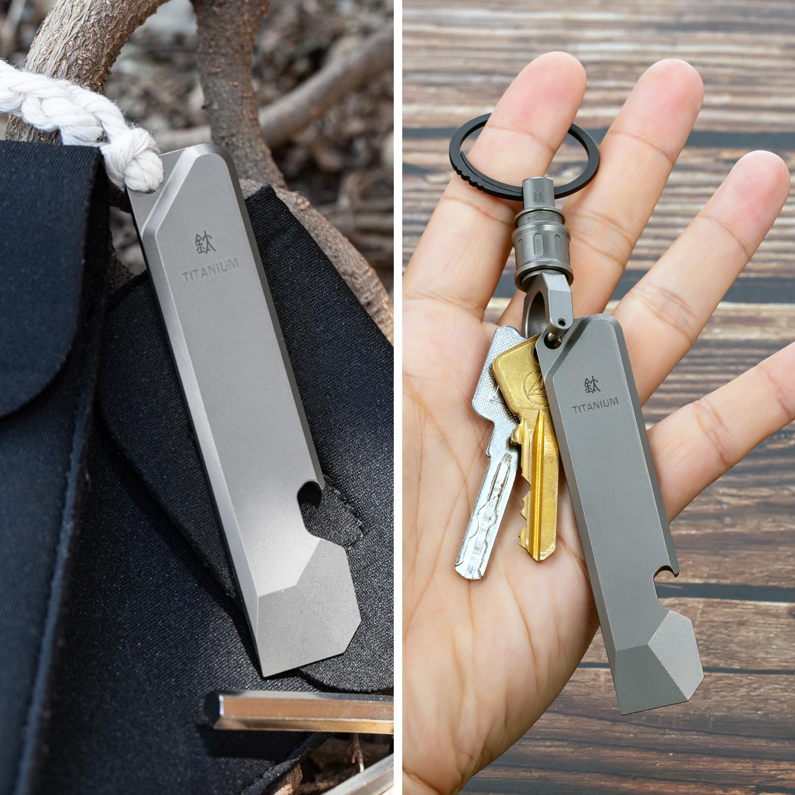 Ultra-light at 28 grams, adds almost no weight to your EDC setup.