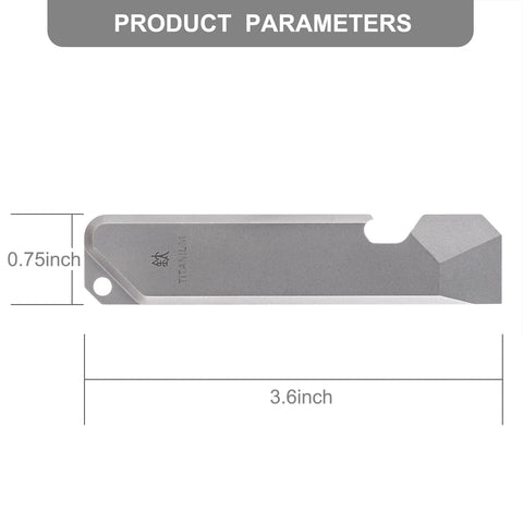 Grade 5 titanium alloy provides high strength and corrosion resistance for daily use.