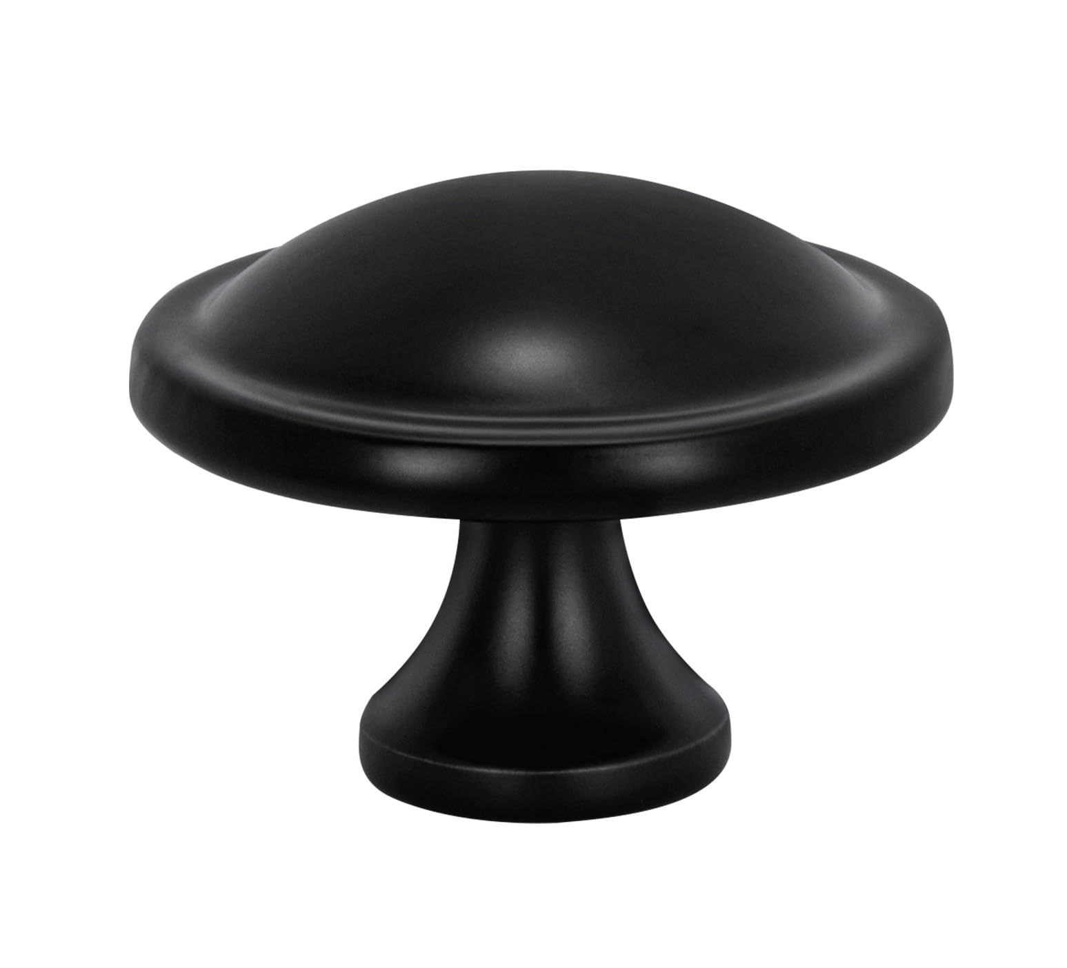 Banqin 10-pack cabinet knobs front view with sleek black mushroom design for updated drawers.