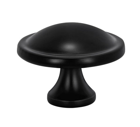 Banqin 10-pack cabinet knobs front view with sleek black mushroom design for updated drawers.
