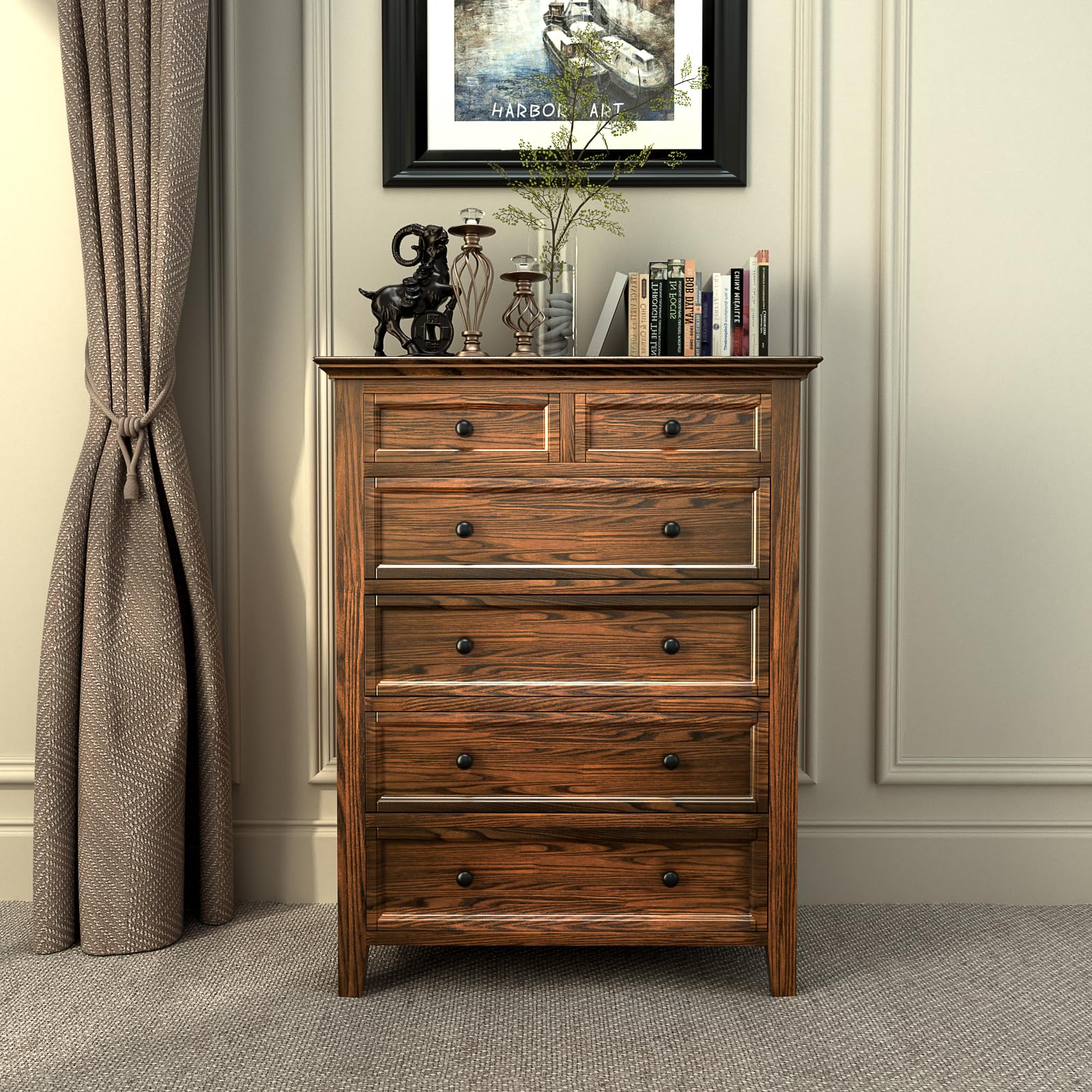 Banqin 10-pack cabinet knobs installation image demonstrates easy setup with two screw lengths.