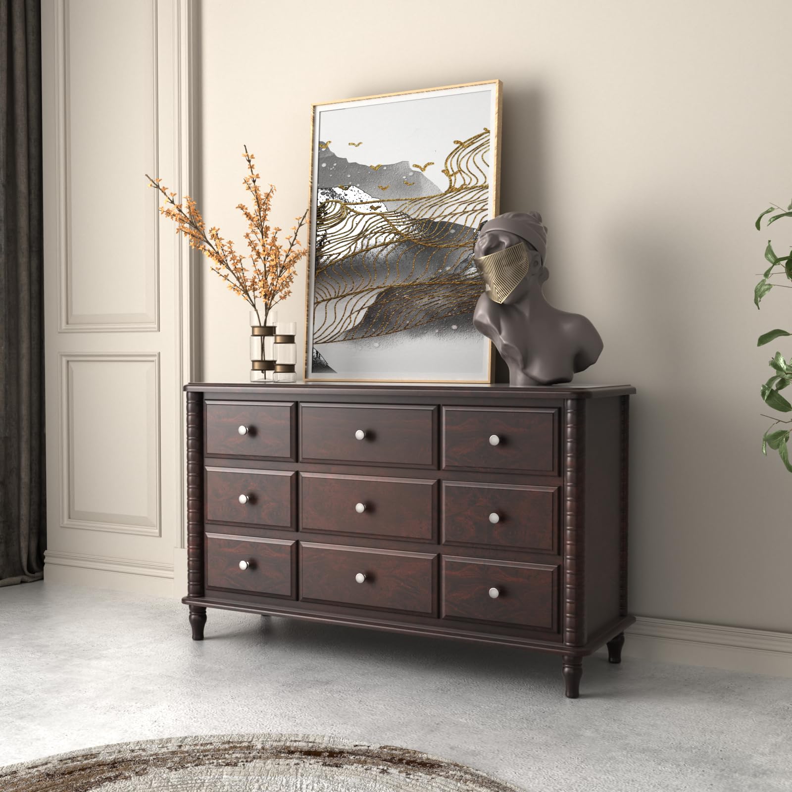 Banqin brushed nickel finish shines in natural light for lasting appeal.