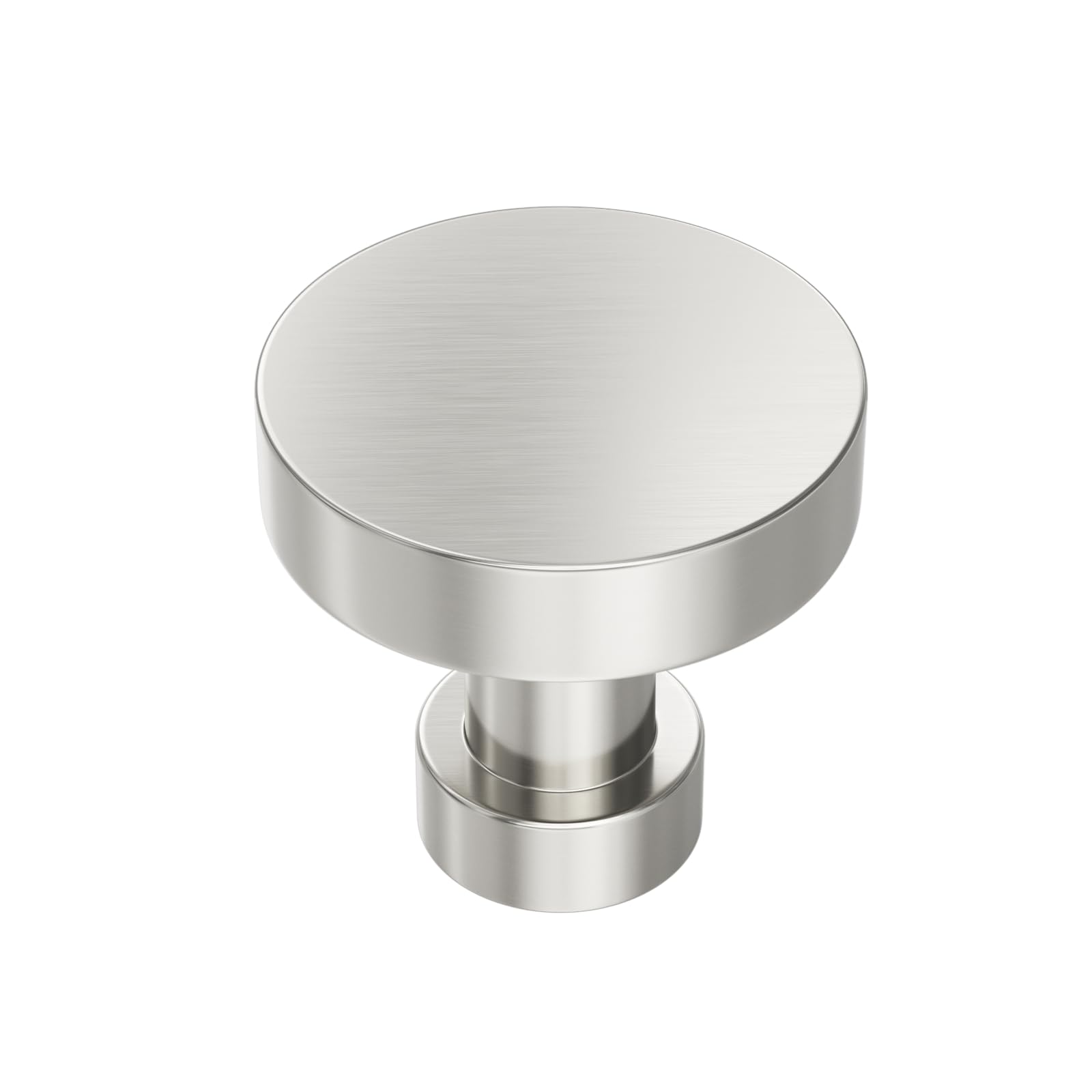 Banqin brushed nickel knob closeup shows premium finish for durable cabinets.