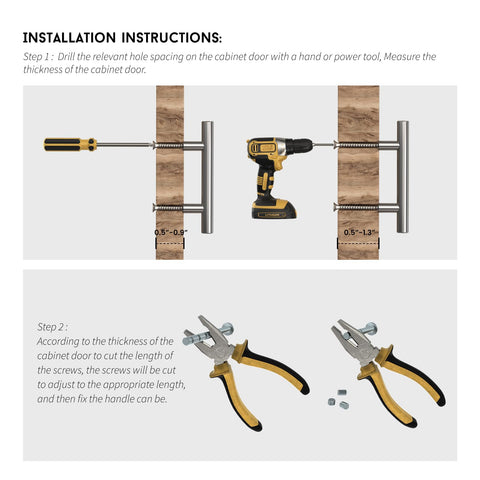 Banqin packaging with screws included for 6 inch pulls.