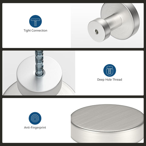Banqin round dresser knobs add a soft, refined touch to furniture.