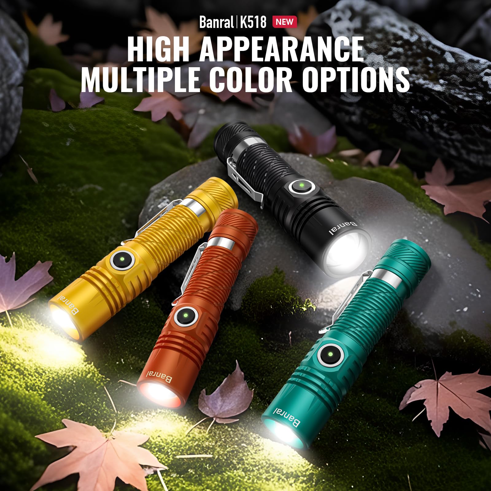 Banral K518 high-lumen beam suitable for camping and emergencies