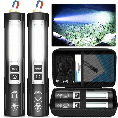 Banral rechargeable flashlight with 8 modes offers bright, far-reaching illumination for outdoor adventures.