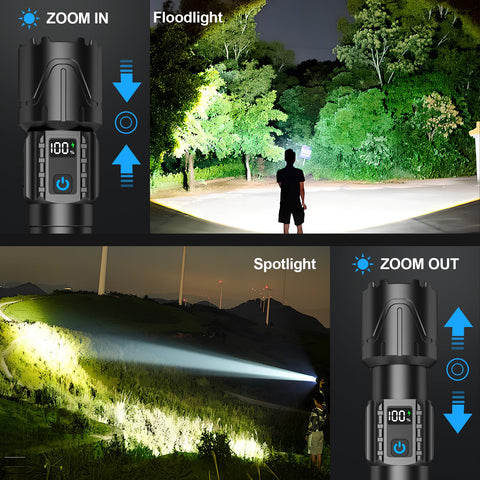 Banral handheld design of Banral flashlight fits comfortably in the palm