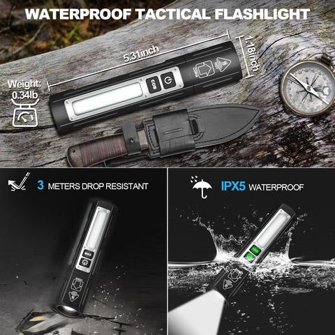 Banral waterproof aluminum shell endures rain and rough handling in the field.
