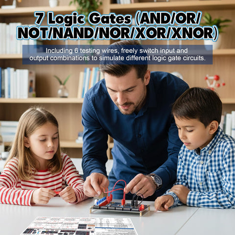 BANRIA logic gate manual color pages for quick learning.
